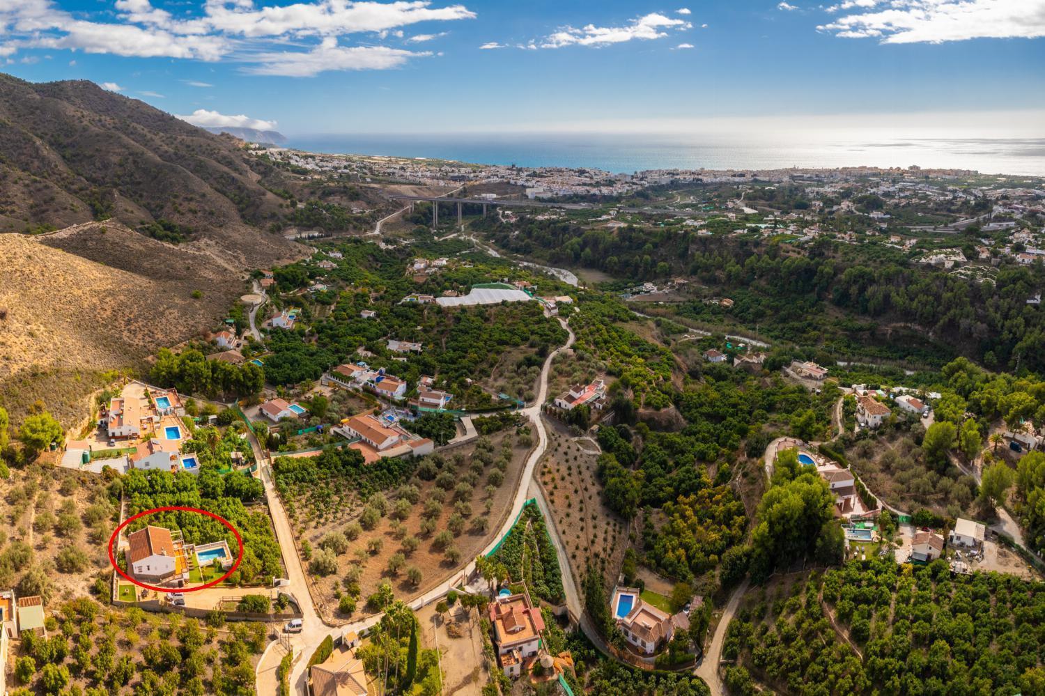 Villa Medina Paloma Frigiliana Buitenkant foto